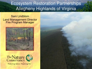 Ecosystem Restoration Partnerships Allegheny Highlands of Virginia