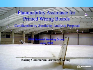 Flammability Assurance for  Printed Wiring Boards Certification by Similarity Analysis Proposal