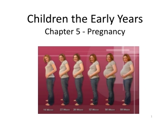 Children the Early Years Chapter 5 - Pregnancy