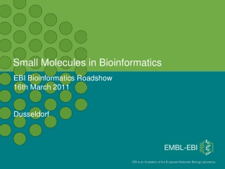 Small Molecules in Bioinformatics