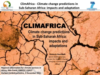 Antonio Bombelli Euro-Mediterranean Center for Climate Change (Project Coordination Office )