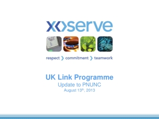 UK Link Programme Update to PNUNC August 13 th , 2013