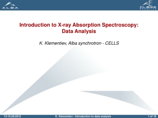 Conventional EXAFS Analysis Steps