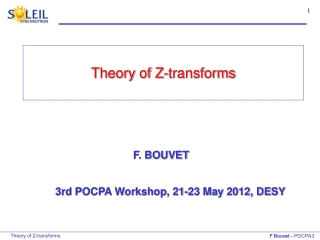 Theory of Z-transforms