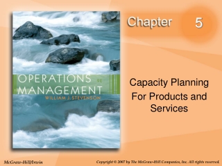 Capacity Planning For Products and Services