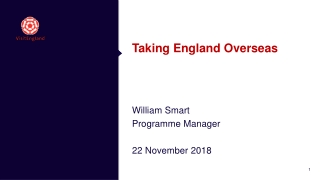 Taking England Overseas