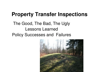 Property Transfer Inspections