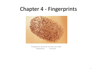 Chapter 4 - Fingerprints