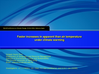 Faster increases in apparent than air temperature under climate warming