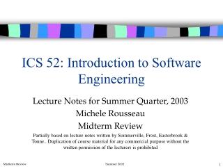 ICS 52: Introduction to Software Engineering