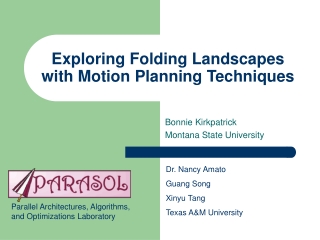 Exploring Folding Landscapes with Motion Planning Techniques