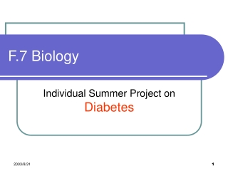 F.7 Biology