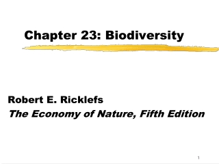 Chapter 23: Biodiversity