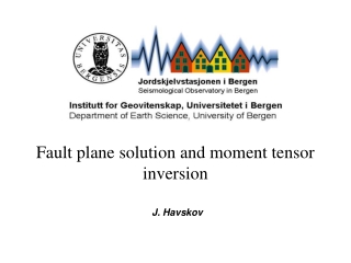 Fault plane solution and moment tensor inversion