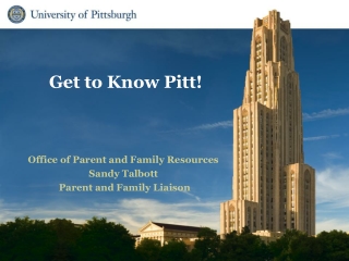 Get to Know Pitt!