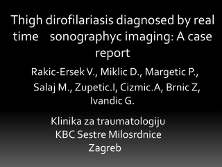 Rakic-Ersek V., Miklic D., Margetic P.,