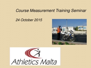 Course Measurement Training Seminar 24 October 2015