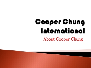 Cooper Chung International: About Cooper Chung – scribd