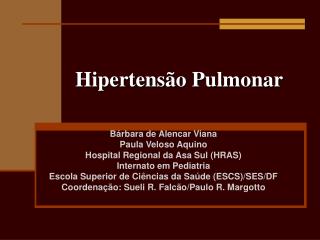 Hipertensão Pulmonar