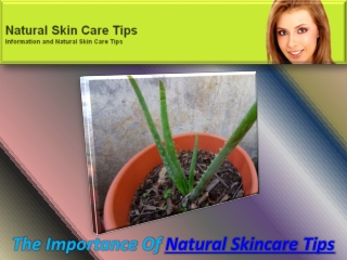 Natural Skincare Tips