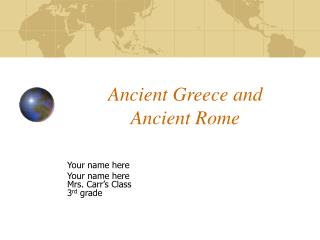 Ancient Greece and Ancient Rome