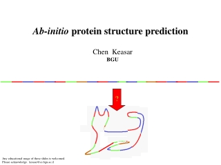Ab-initio  protein structure prediction