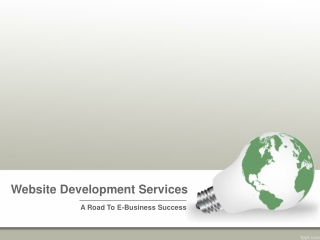Website Development Services- A Road To E-Business Success