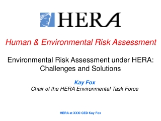 Human & Environmental Risk Assessment