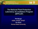 The National Plant Protection Laboratory Accreditation Program NPPLAP