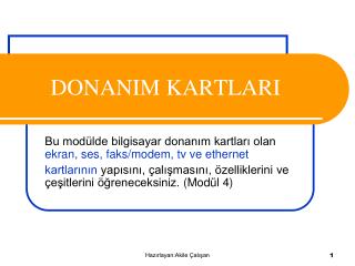 DONAN I M KARTLARI