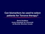 Can biomarkers be used to select patients for Tarceva therapy