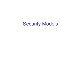 Security Models