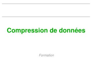 Compression de données