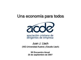 Una economía para todos