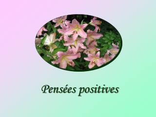 Pensées positives