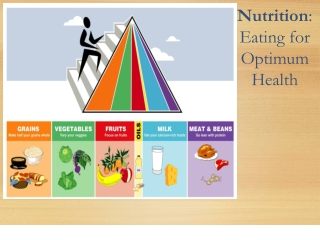 Nutrition : Eating for Optimum Health