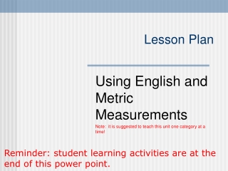 Lesson Plan