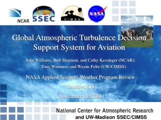 Global Atmospheric Turbulence Decision Support System for Aviation