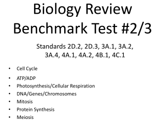 PPT - Biology Review Benchmark Test #2/3 PowerPoint Presentation, free ...