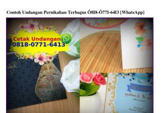 Contoh Undangan Pernikahan Terbagus Ö818Ö7716413[wa]