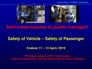 Non-crash injuries in public transport