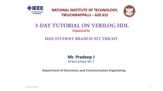 Department of Electronics and Communication Engineering