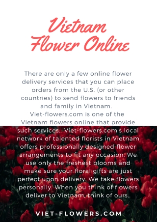 Vietnam Flower online