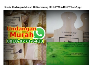 Grosir Undangan Murah Di Karawang Ö8I8·Ö77I·64I3[wa]