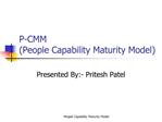 P-CMM People Capability Maturity Model