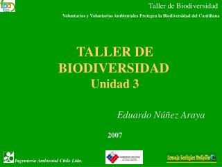 Taller de Biodiversidad Voluntarios y Voluntarias Ambientales Protegen la Biodiversidad del Cantillana