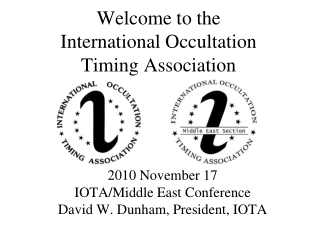 Welcome to the  International Occultation Timing Association