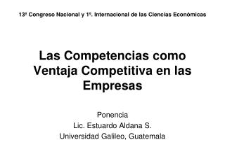 Las Competencias como Ventaja Competitiva en las Empresas