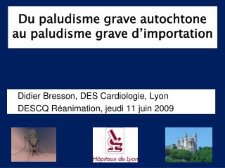 Du paludisme grave autochtone au paludisme grave d’importation