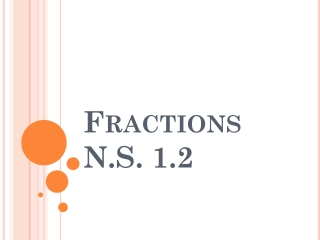 Fractions N.S. 1.2